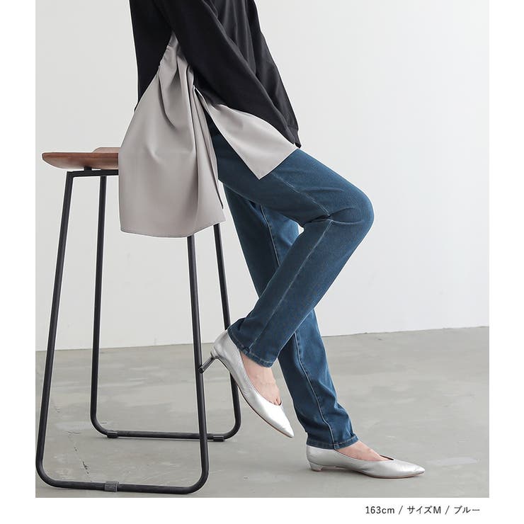 n'OrLABELジャージーデニムレギパン | osharewalker | 詳細画像9 