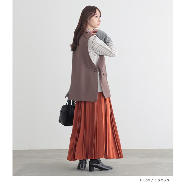 n'OrLABELサテンランダムプリーツスカート  | osharewalker | 詳細画像9 