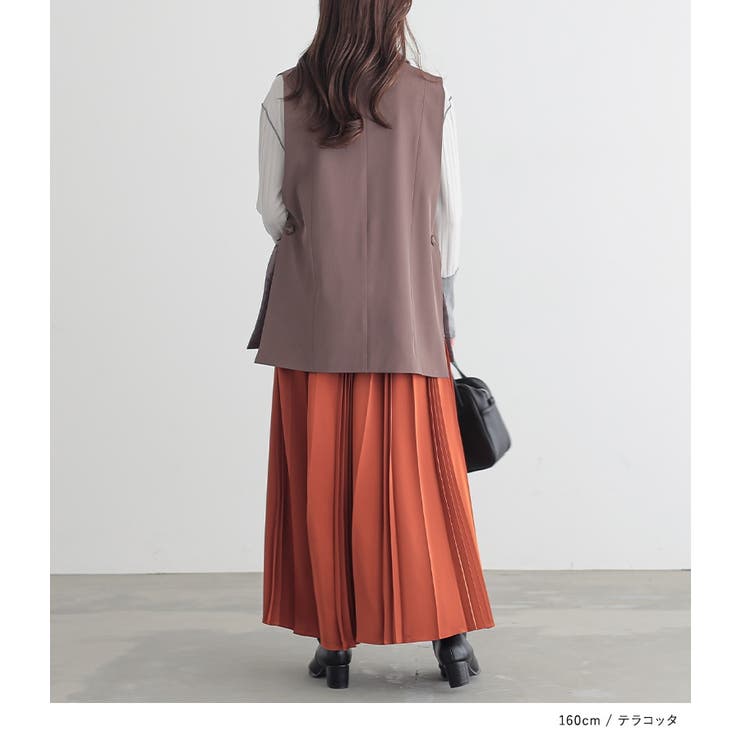 n'OrLABELサテンランダムプリーツスカート  | osharewalker | 詳細画像10 