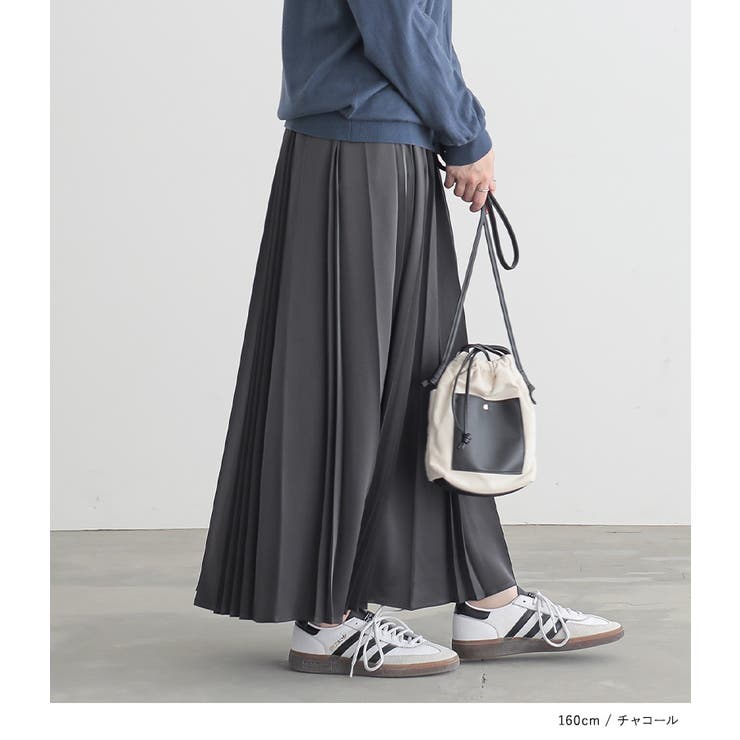 n'OrLABELサテンランダムプリーツスカート  | osharewalker | 詳細画像15 