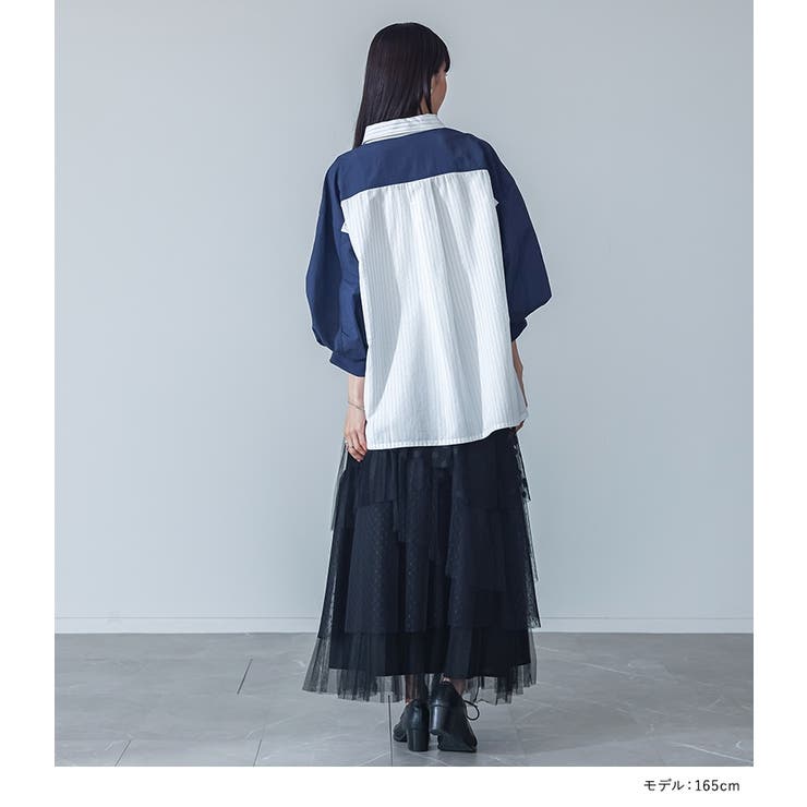 kOhAKUドットチュールプリーツスカート  | osharewalker | 詳細画像7 