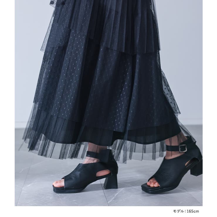 kOhAKUドットチュールプリーツスカート  | osharewalker | 詳細画像13 