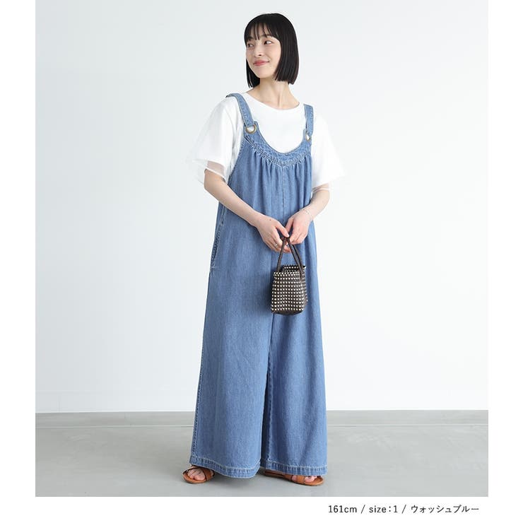 n'OrLABELワイドデニムサロペット[品番：MITW0017381