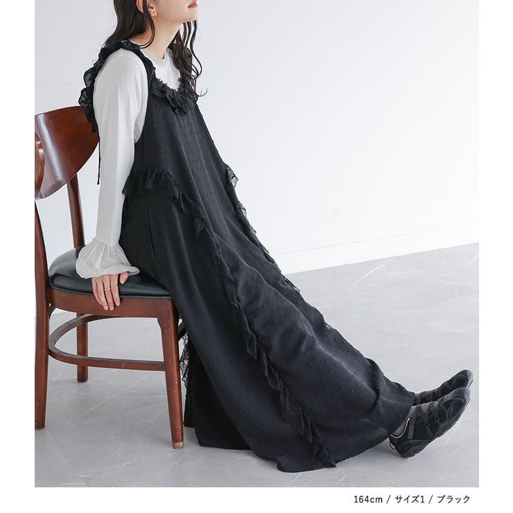 somari imaginationドビードットフリルキャミワンピース  | osharewalker | 詳細画像3 