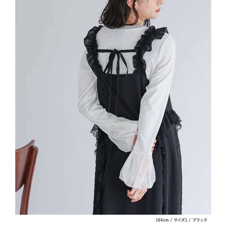 somari imaginationドビードットフリルキャミワンピース  | osharewalker | 詳細画像4 