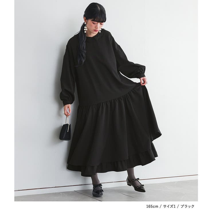 somari imagination襟レースフレアワンピース  | osharewalker | 詳細画像2 