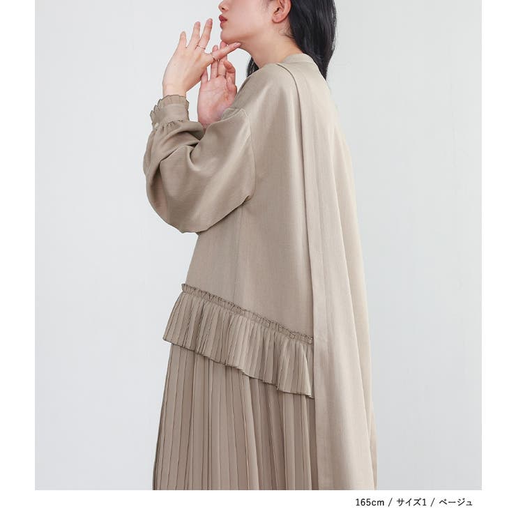 somari imaginationプリーツレイヤードワンピース  | osharewalker | 詳細画像3 