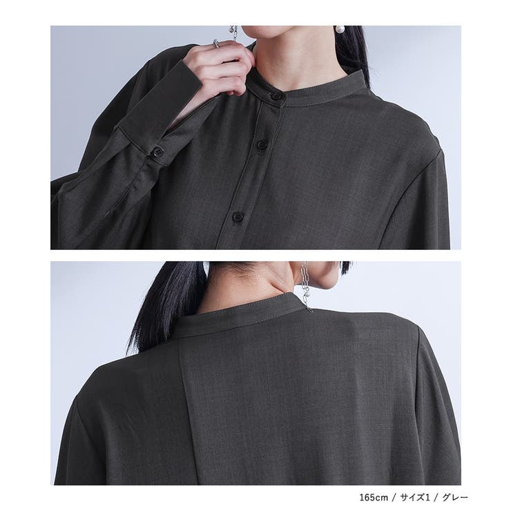 kOhAKU異素材アシンメトリープリーツワンピース  | osharewalker | 詳細画像14 