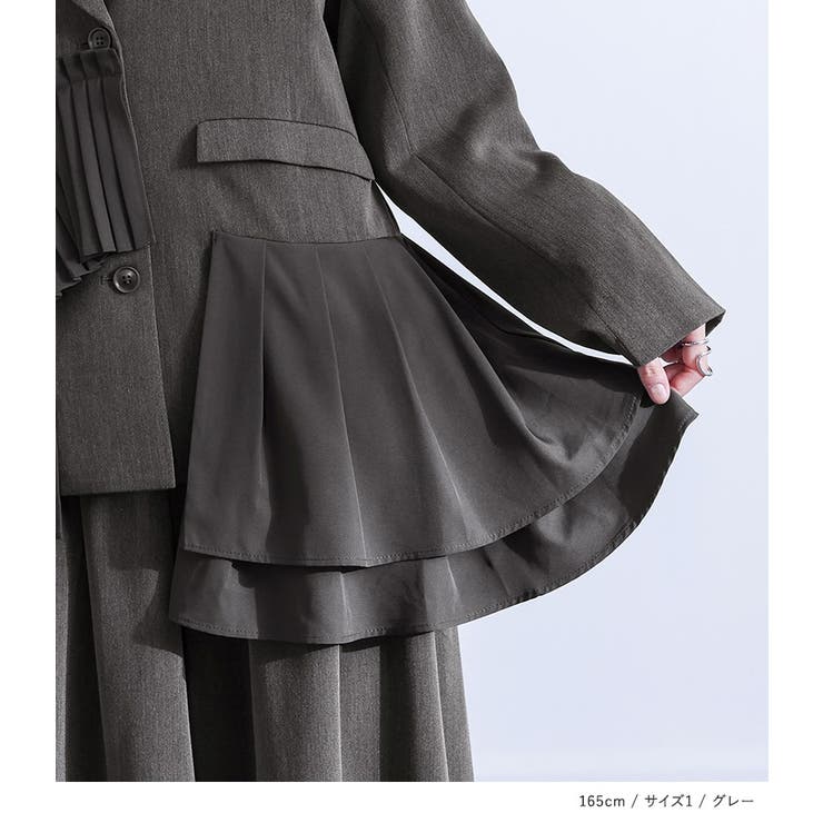 kOhAKUプリーツフリルドッキングジャケット  | osharewalker | 詳細画像7 