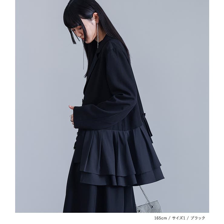 kOhAKUプリーツフリルドッキングジャケット  | osharewalker | 詳細画像13 