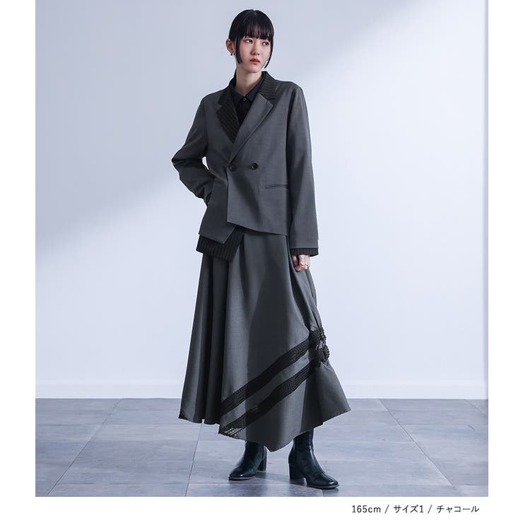 kOhAKU配色ダブルテーラードジャケット  | osharewalker | 詳細画像11 