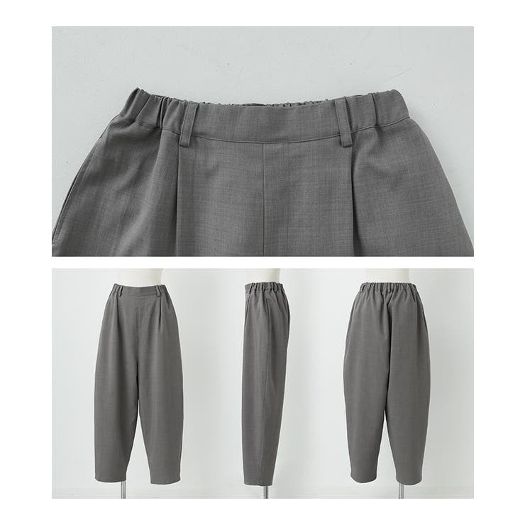 n OrLABELノーカラーラウンドヘムジャケット×コクーンパンツセットアップ | osharewalker | 詳細画像18 