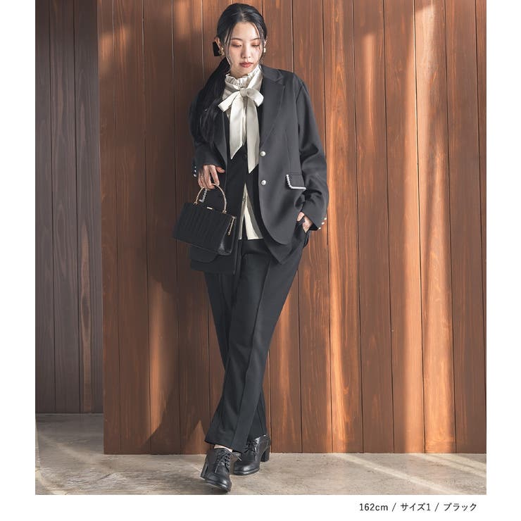 n'OrLABELカットジョーゼットジレセットアップ  | osharewalker | 詳細画像12 