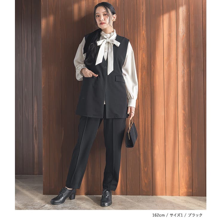 n'OrLABELカットジョーゼットジレセットアップ  | osharewalker | 詳細画像13 