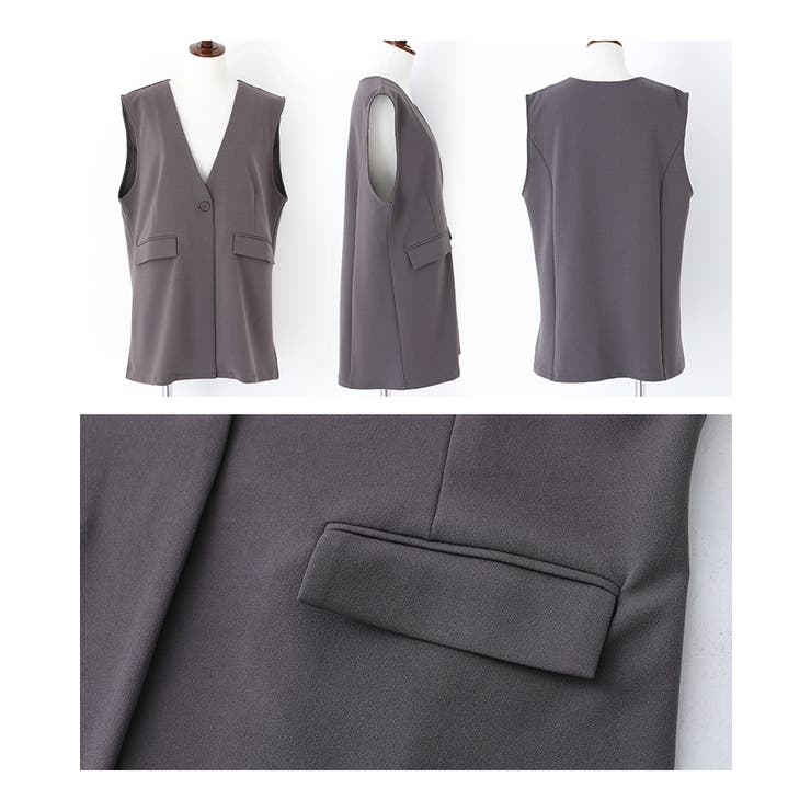 n'OrLABELカットジョーゼットジレセットアップ  | osharewalker | 詳細画像15 