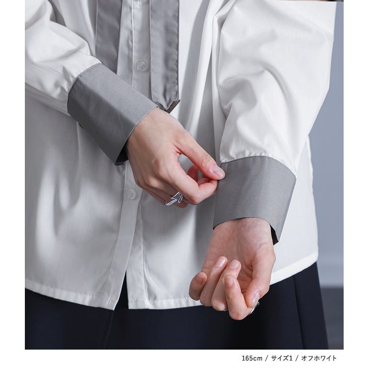 kOhAKU配色ボウタイシャツ | osharewalker | 詳細画像5 