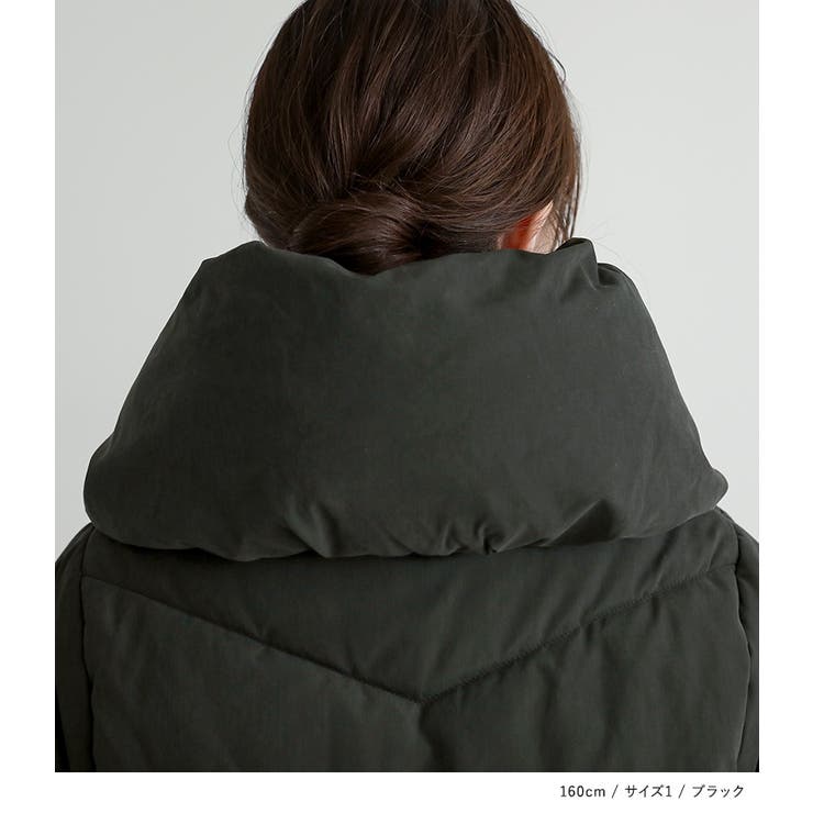 n'OrLABELコクーンショールカラー中綿ブルゾン  | osharewalker | 詳細画像14 
