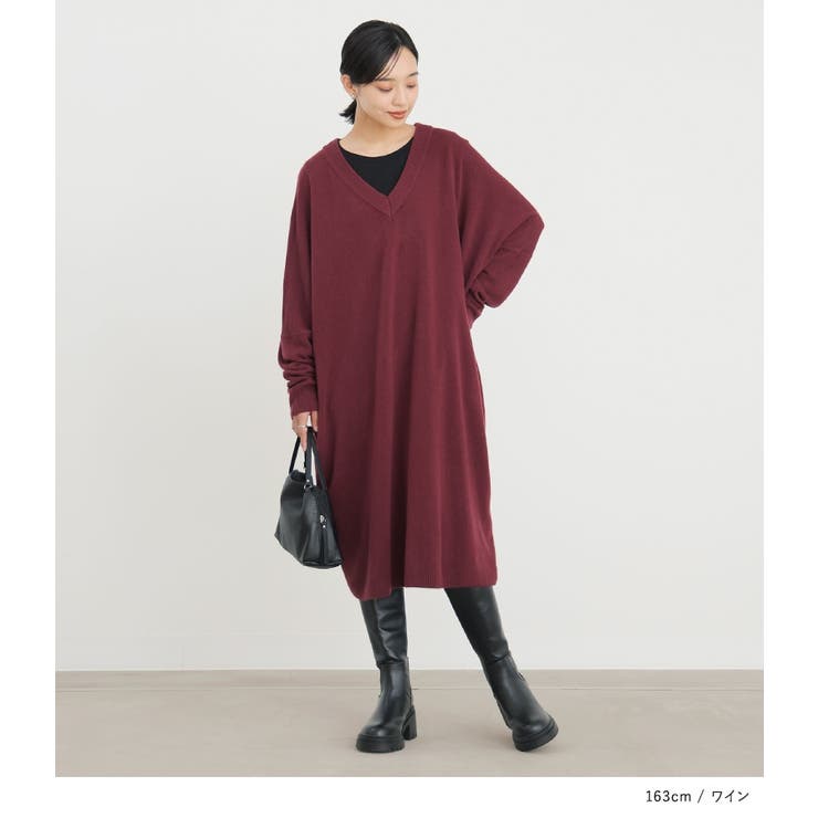 n'OrLABELカシミヤタッチVネックニット  | osharewalker | 詳細画像9 