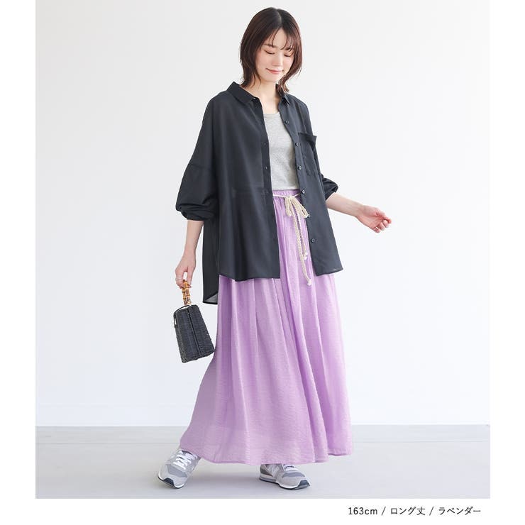 n'OrLABELふわさらロングスカート | osharewalker | 詳細画像15 