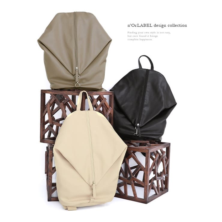 n'OrLABELフロントジップデザインリュック | osharewalker | 詳細画像9 