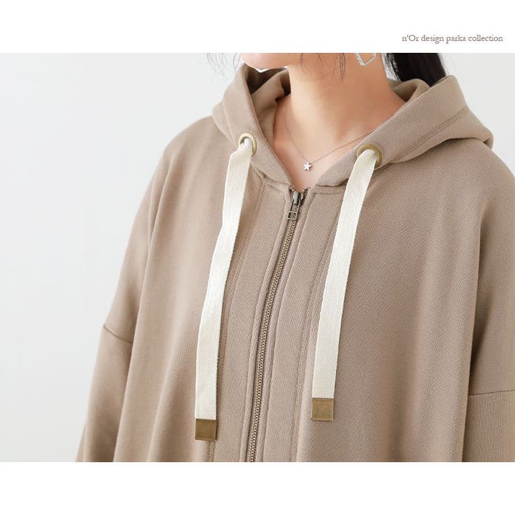 n'OrLABELスウェットロングパーカー[品番：MITW0015708