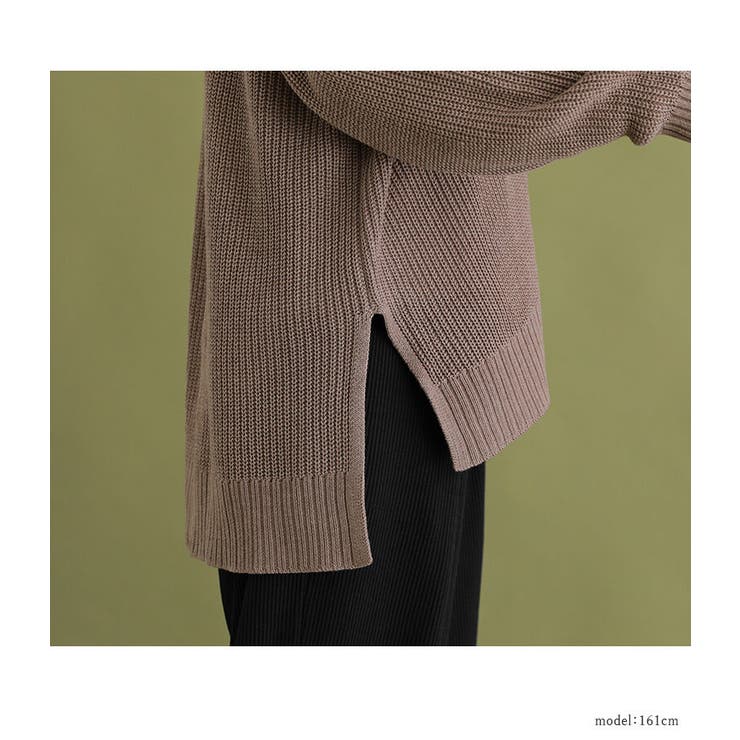 n'OrLABEL畦編みVネックニットカーディガン | osharewalker | 詳細画像13 