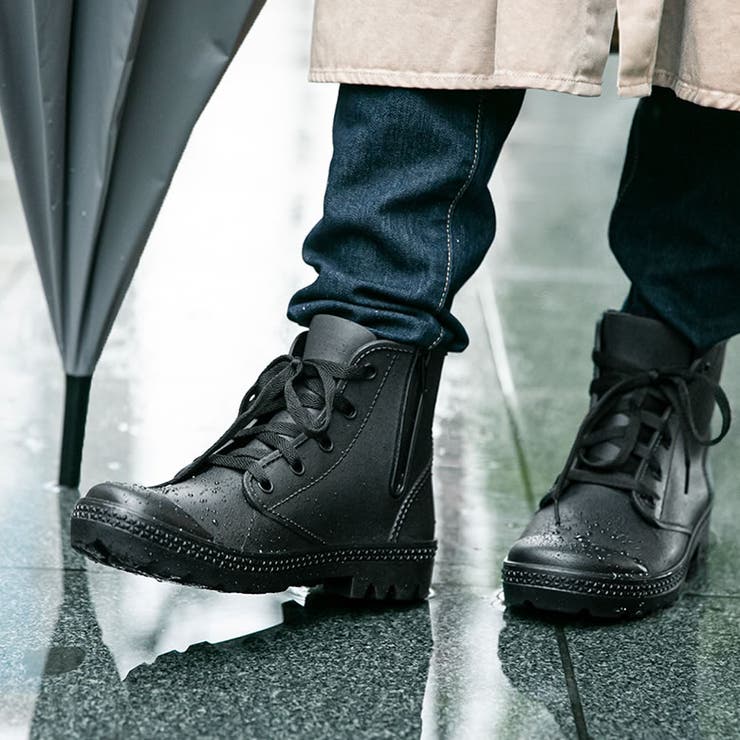 レースアップミドルレインシューズ | osharewalker | 詳細画像6 