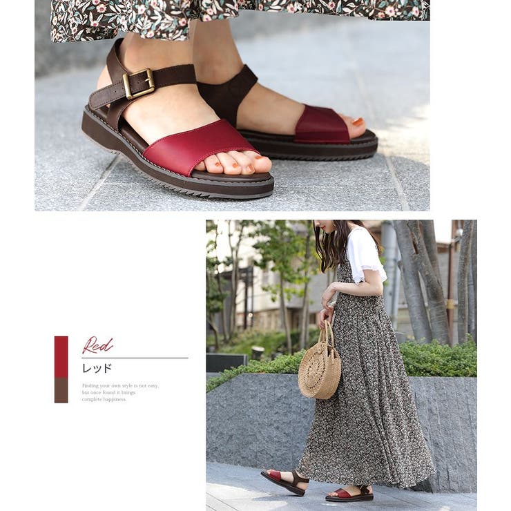 n'OrLABELバイカラーフラットサンダル | osharewalker | 詳細画像13 