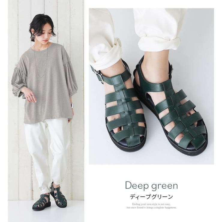 n'OrLABELバックルデザイングルカサンダル | osharewalker | 詳細画像10 