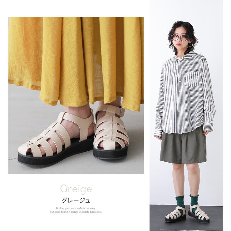 n'OrLABELバックルデザイングルカサンダル | osharewalker | 詳細画像13 