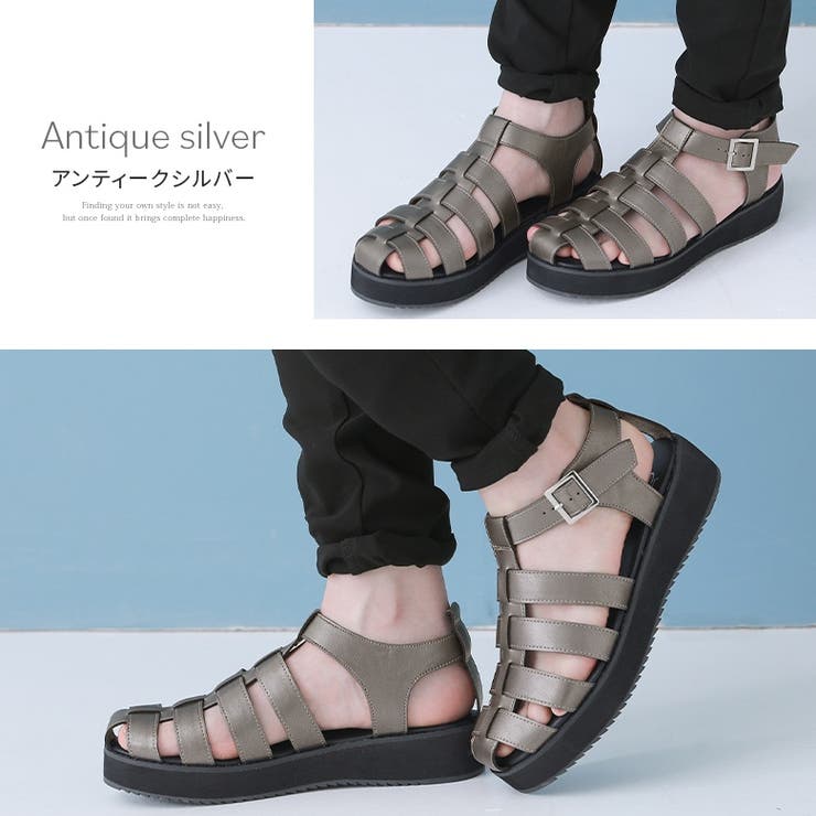 n'OrLABELバックルデザイングルカサンダル | osharewalker | 詳細画像14 