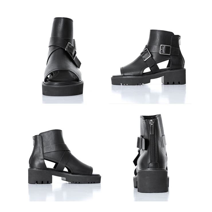 kOhAKUクロスベルトデザイン厚底サンダル  | osharewalker | 詳細画像11 