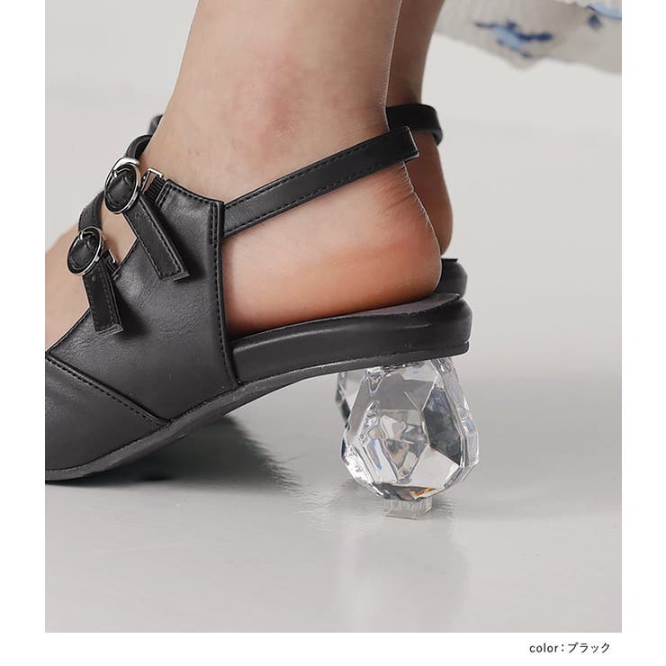 somari imaginationクリアヒールデザインサンダル | osharewalker | 詳細画像8 