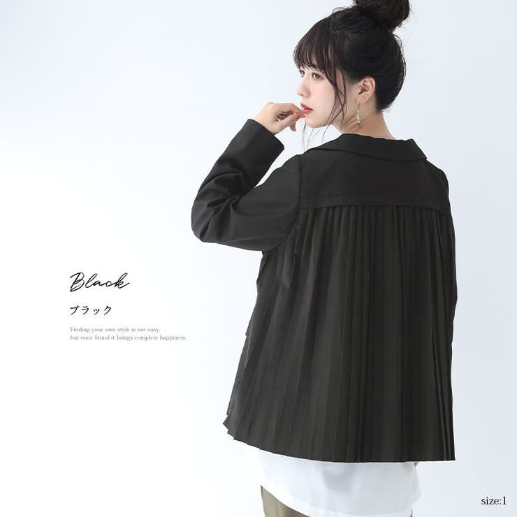 n'OrLABELバックプリーツジャケット[品番：MITW0015385]｜osharewalker