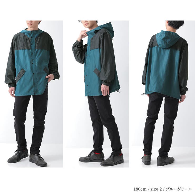 n'OrLABEL配色マウンテンパーカー[品番：MITW0016577