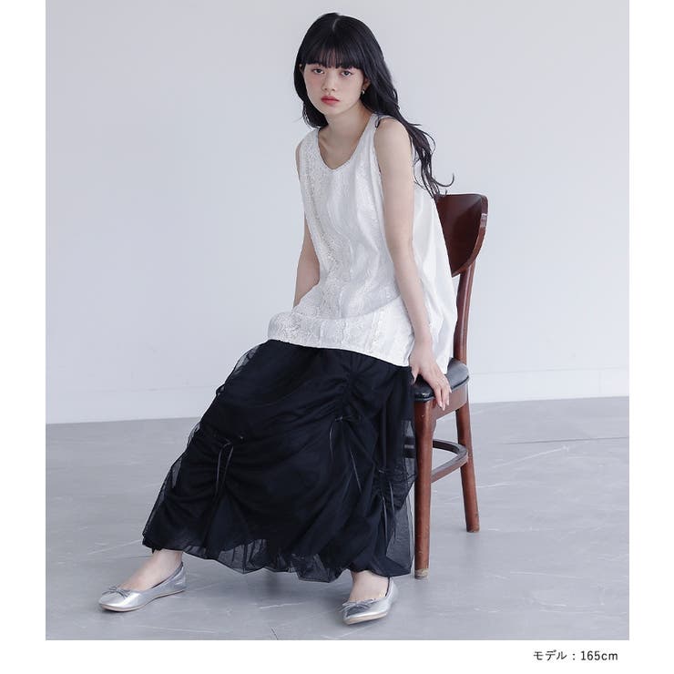 somari imagination贅沢レースデザインタンクトップ | osharewalker | 詳細画像5 