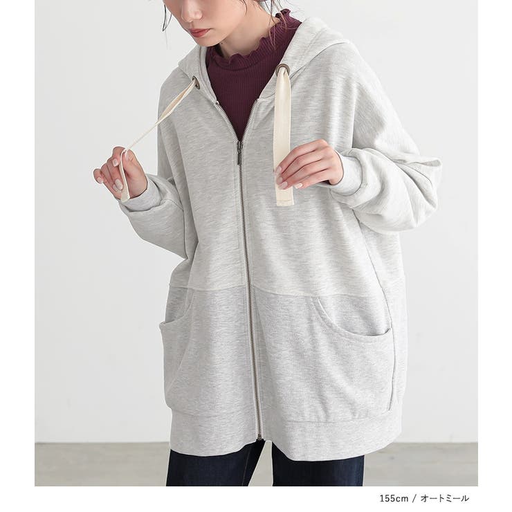 n'OrLABEL配色リボンスウェットパーカー  | osharewalker | 詳細画像15 