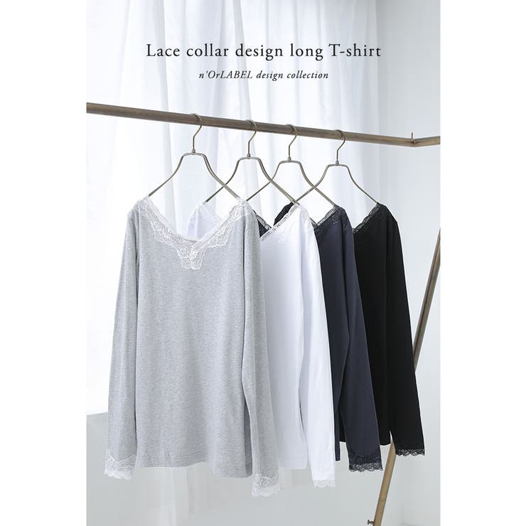 n'OrLABEL2wayデザインレースロンT | osharewalker | 詳細画像6 