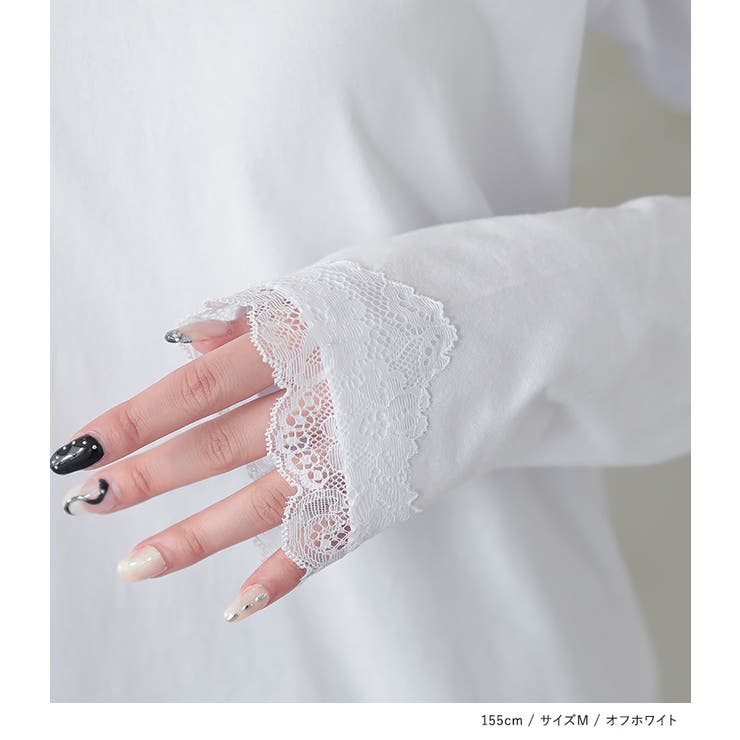 n'OrLABEL2wayデザインレースロンT | osharewalker | 詳細画像16 