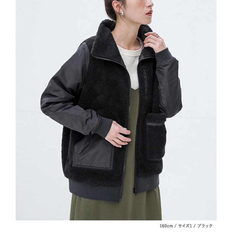 n'OrLABELスタンドカラーボアブルゾン | osharewalker | 詳細画像11 