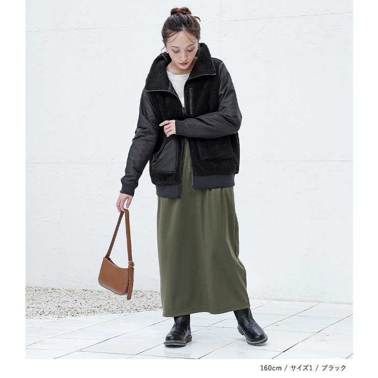 n'OrLABELスタンドカラーボアブルゾン | osharewalker | 詳細画像12 