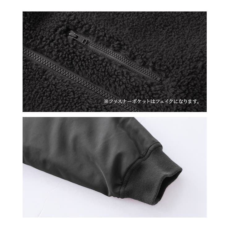 n'OrLABELスタンドカラーボアブルゾン | osharewalker | 詳細画像18 