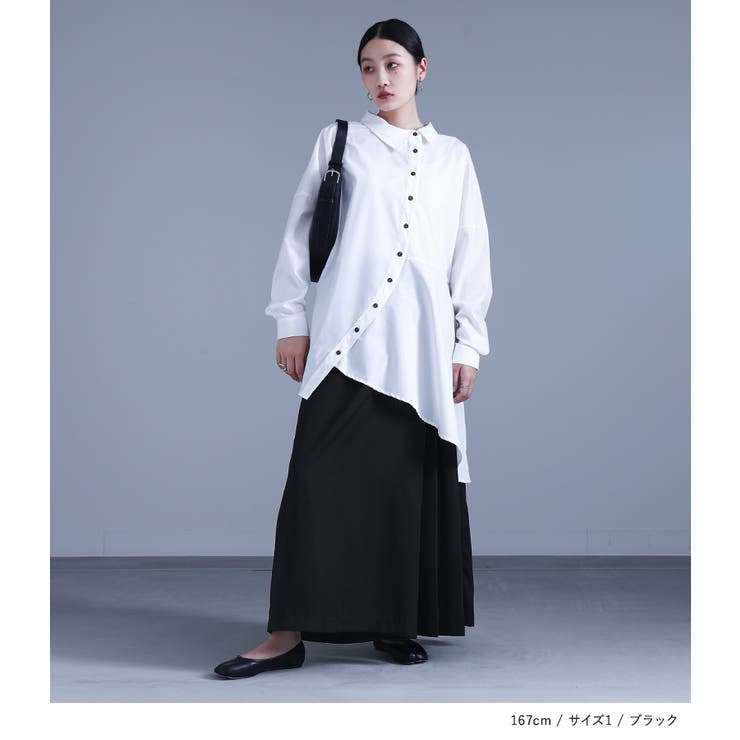 kOhAKUカシュクール風アシメプリーツパンツ[品番：MITW0014782