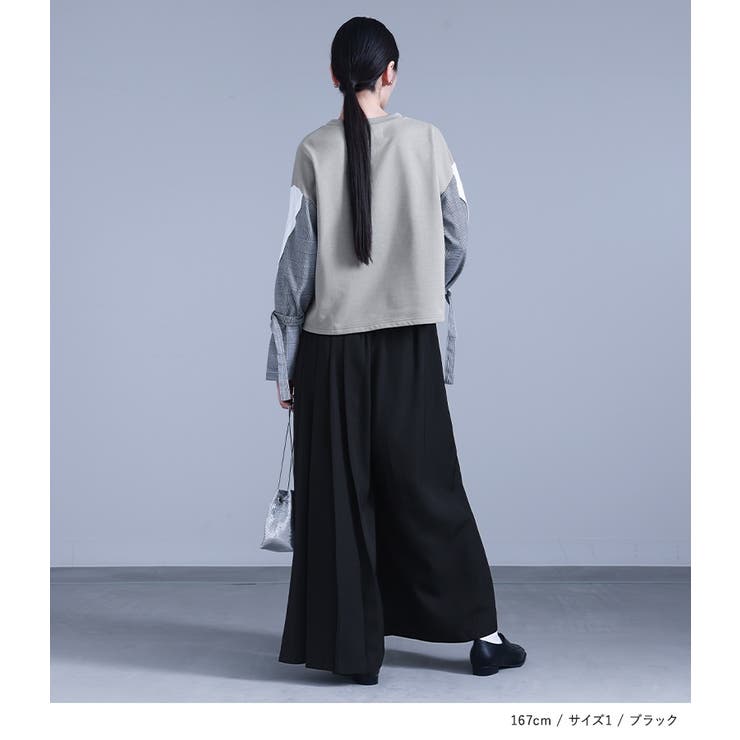 kOhAKUカシュクール風アシメプリーツパンツ  | osharewalker | 詳細画像10 