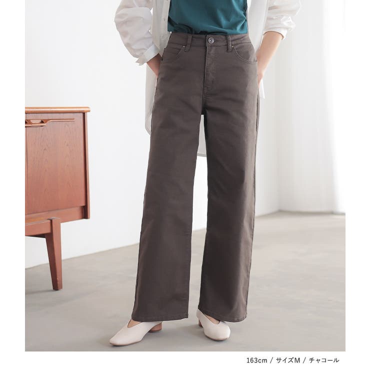 n'OrLABELストレートワイドパンツ [品番:MITW0014611 n'OrLABELストレートワイドパンツ [品番:MITW0014611