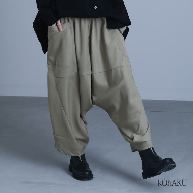 【正規品直輸入】 kOhAKU変形ドレープサルエルパンツ [品番：MITW0015209 パンツ