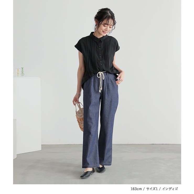n'OrLABELストレートワイドデニムパンツ [品番：MITW0015931