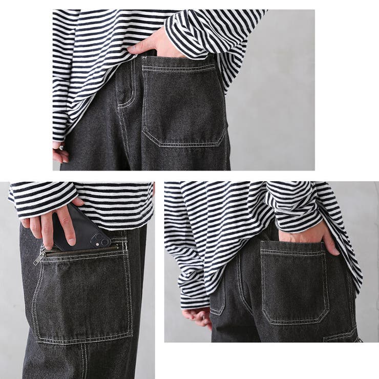 n'OrLABEL配色ステッチジッパーデザインデニム  | osharewalker【MEN】 | 詳細画像13 