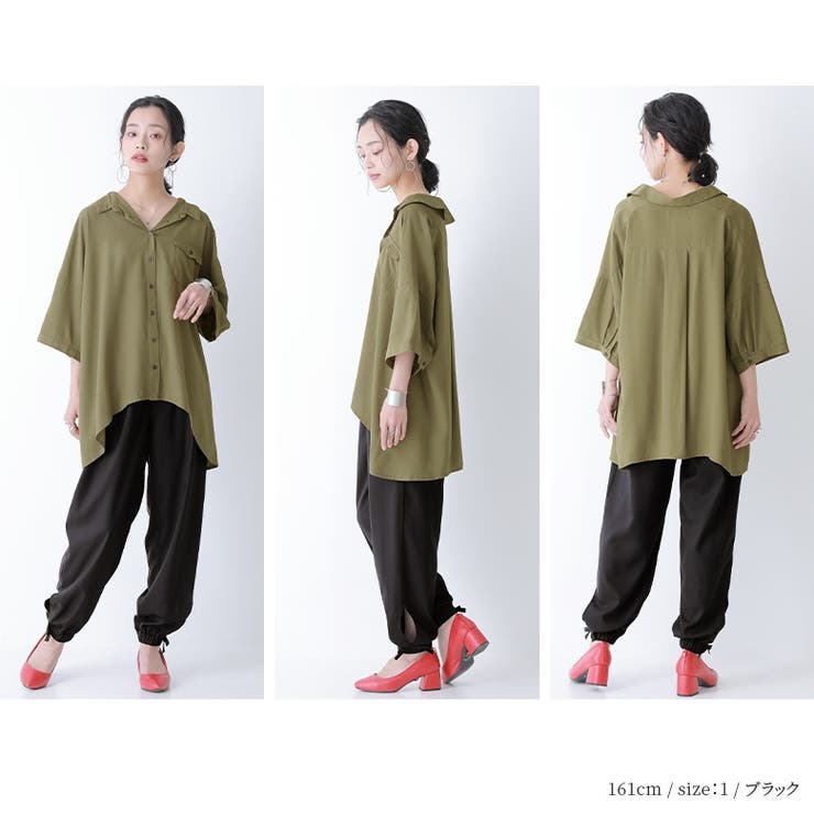 n'OrLABEL裾リボンジョガーパンツ | osharewalker | 詳細画像7 