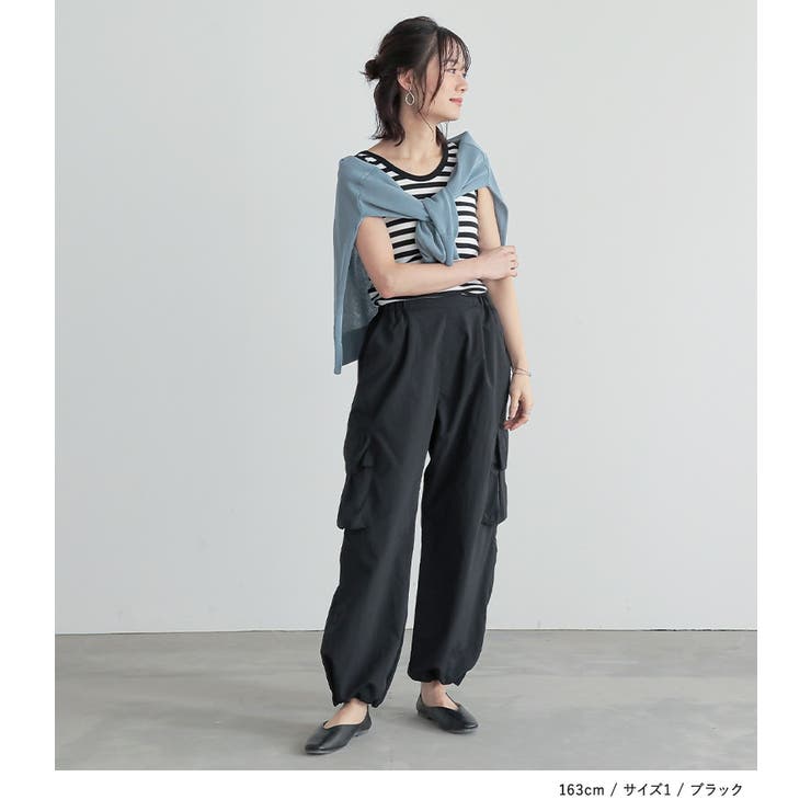 n'OrLABELひんやり冷感カーゴパンツ[品番:MITW0016665 n'OrLABELひんやり冷感カーゴパンツ[品番:MITW0016665